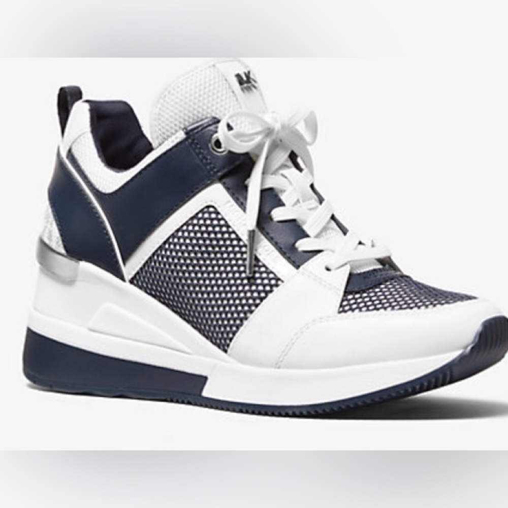 Michael Kors Navy and White Athletic Shoes -NEW